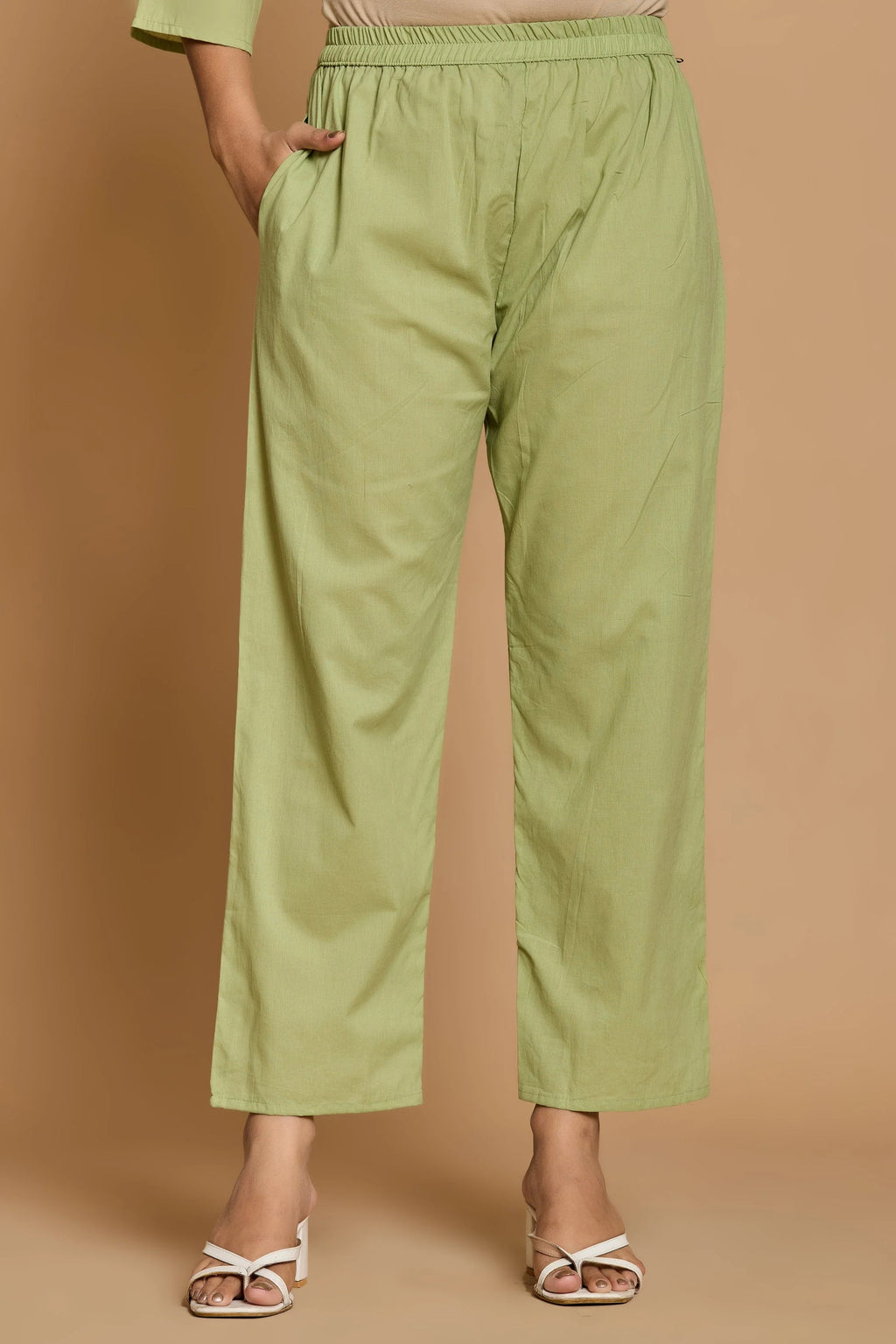 Olive Green Solid Co-Ord Set