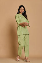 Olive Green Solid Co-Ord Set