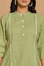 Olive Green Solid Co-Ord Set