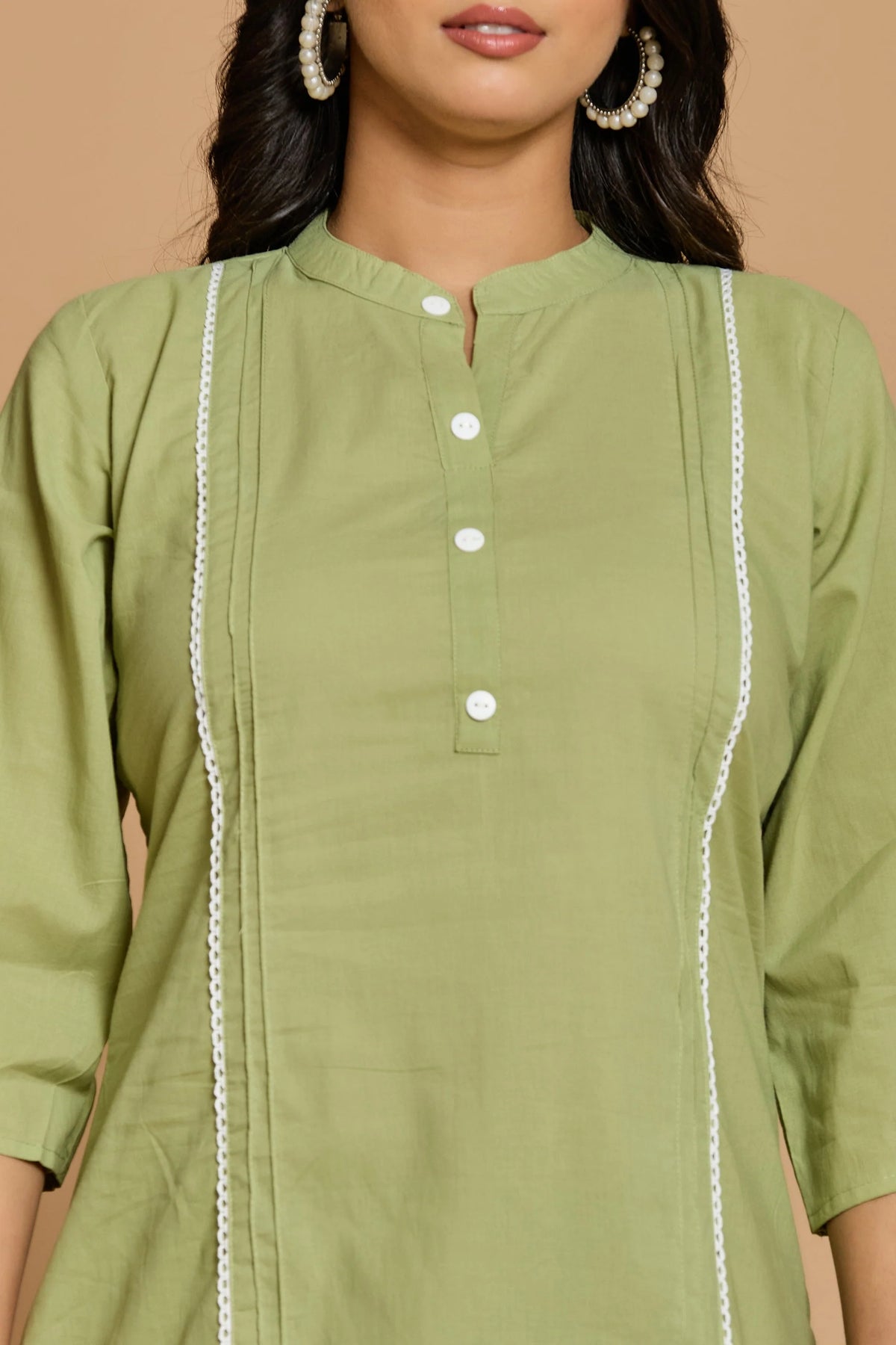 Olive Green Solid Co-Ord Set