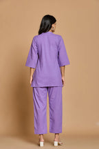 Lavender Solid Co-Ord Set