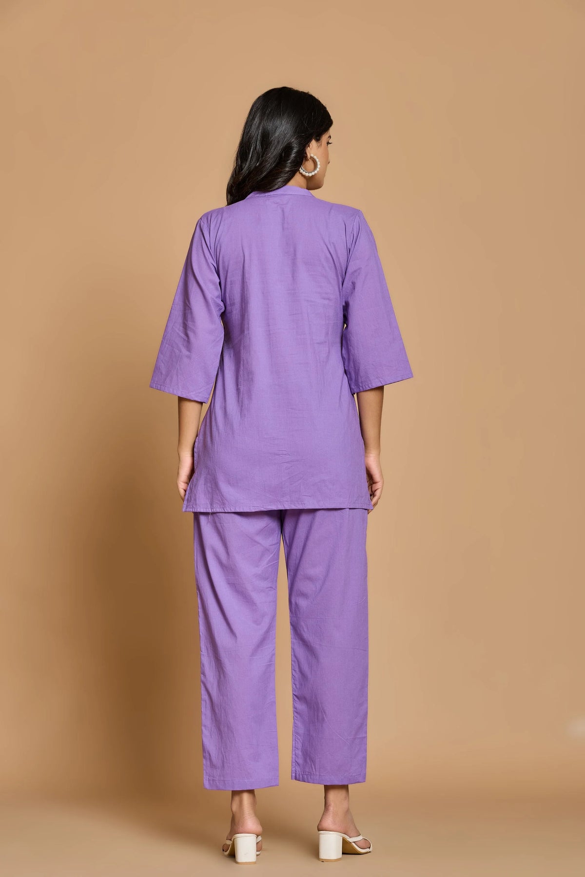 Lavender Solid Co-Ord Set