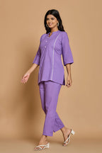 Lavender Solid Co-Ord Set
