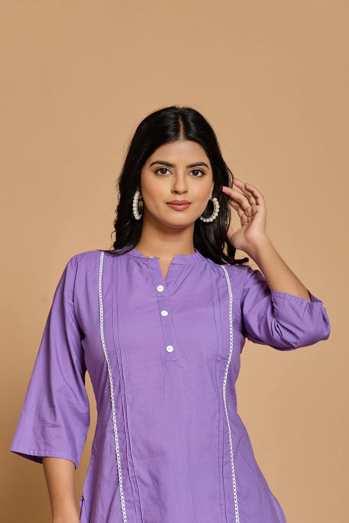 Lavender Solid Co-Ord Set