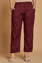 Wine Solid Co-Ord Set