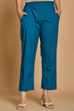 Teal Blue Solid Co-Ord Set
