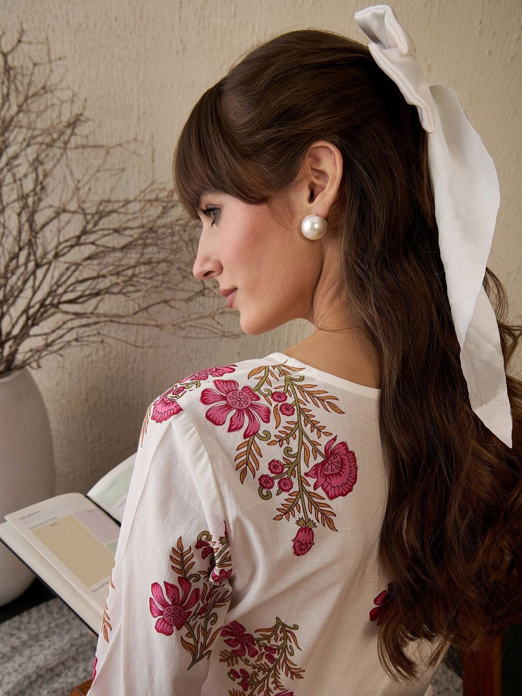 Rose Floral Kurta Set