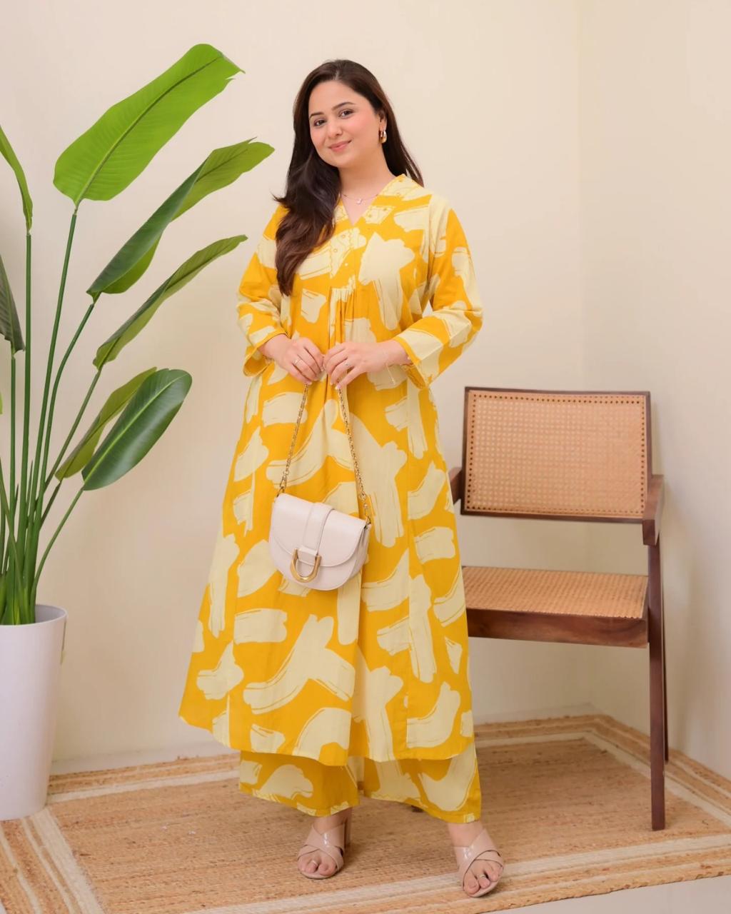 Sunshine Bloom Rayon Co-ord Set