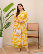Sunshine Bloom Rayon Co-ord Set