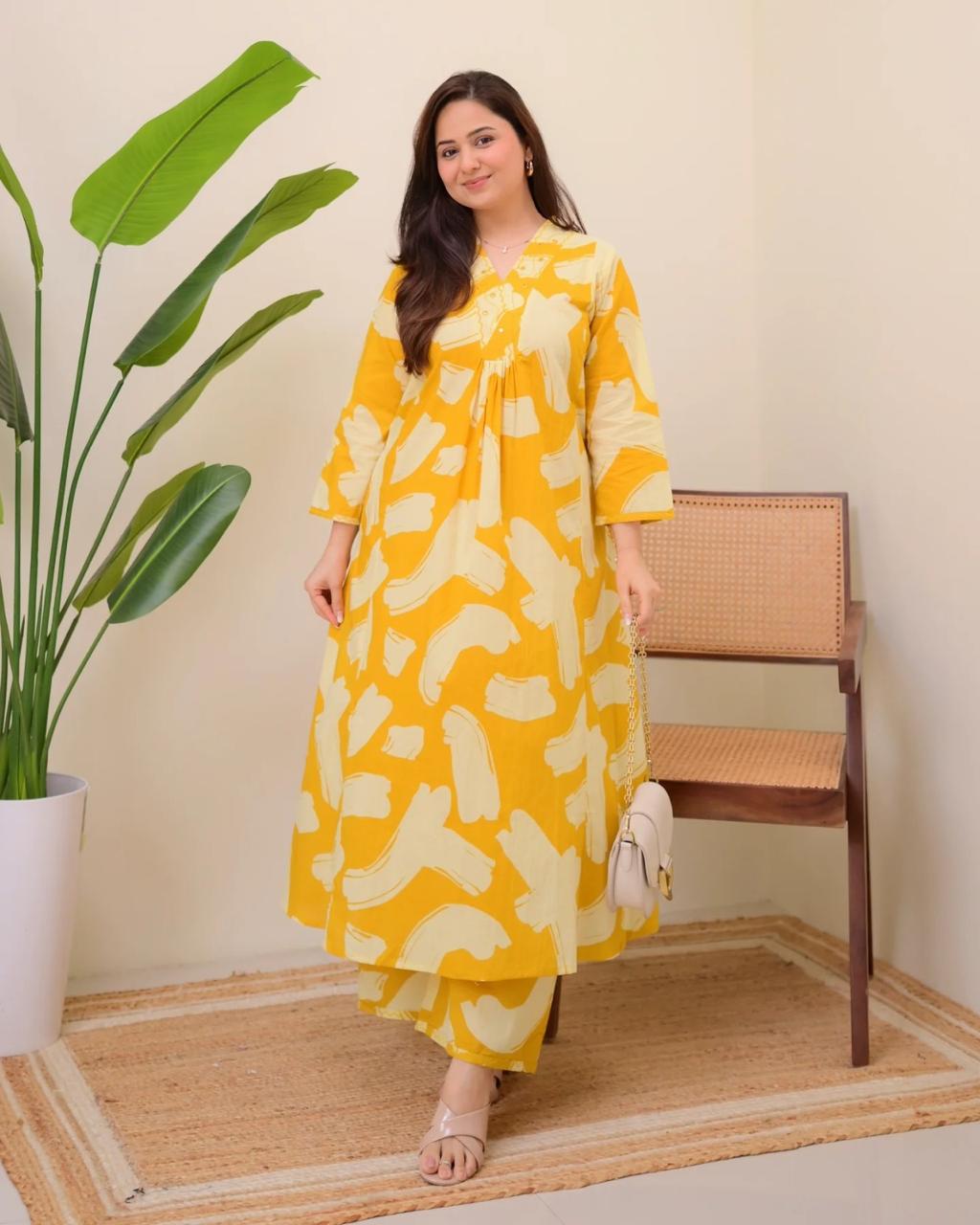 Sunshine Bloom Rayon Co-ord Set