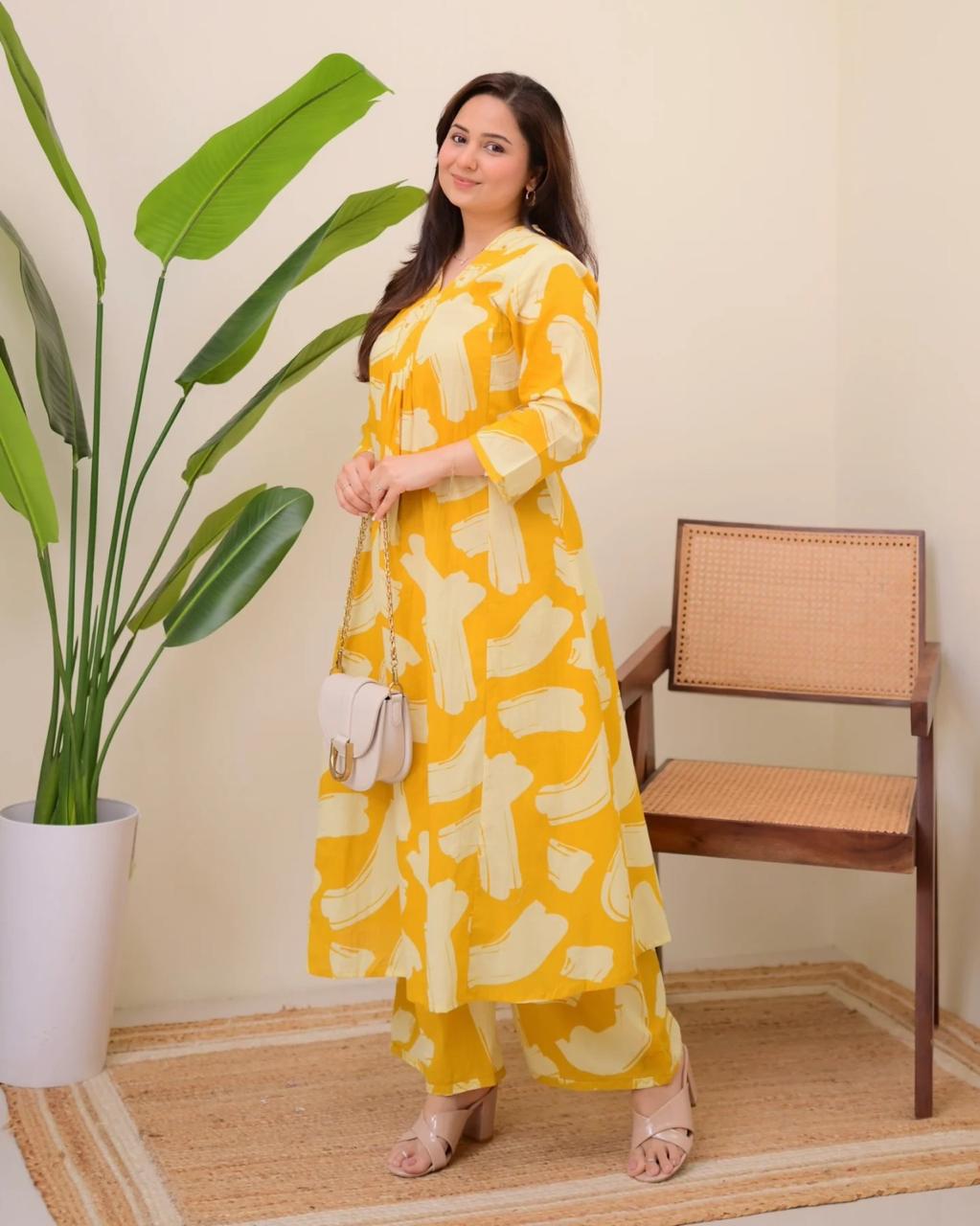 Sunshine Bloom Rayon Co-ord Set