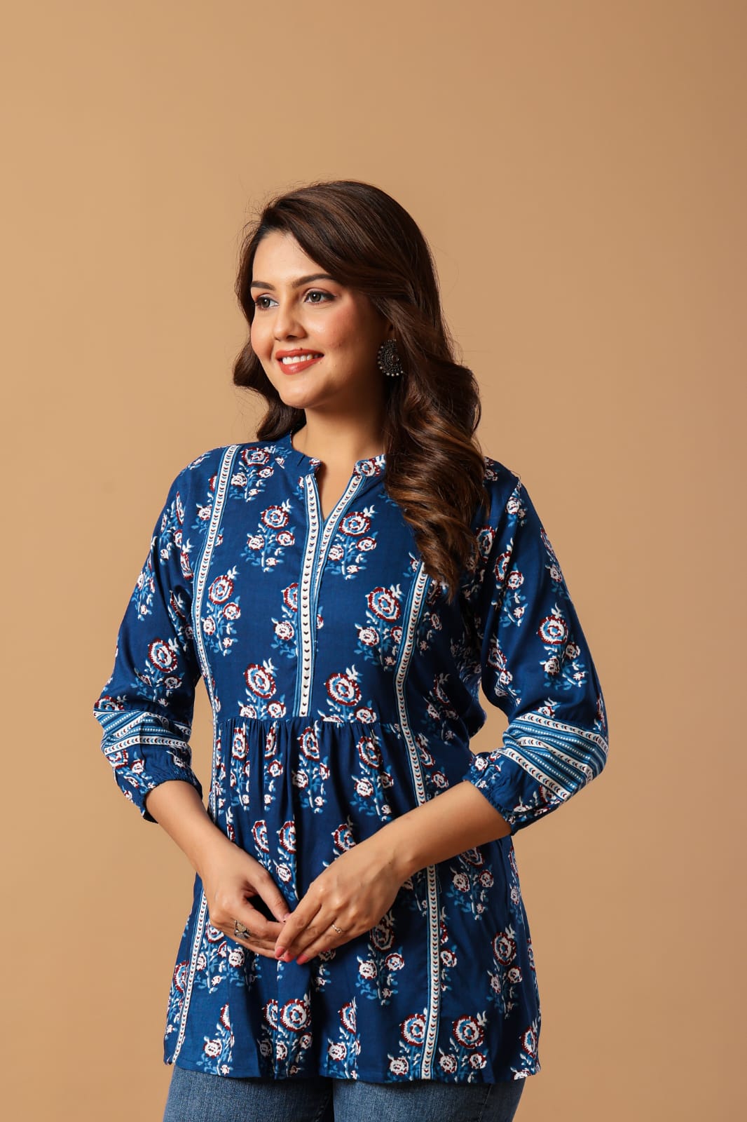 Blue Printed Kurti