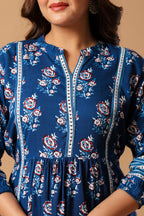 Blue Printed Kurti