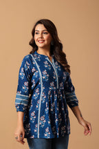 Blue Printed Kurti