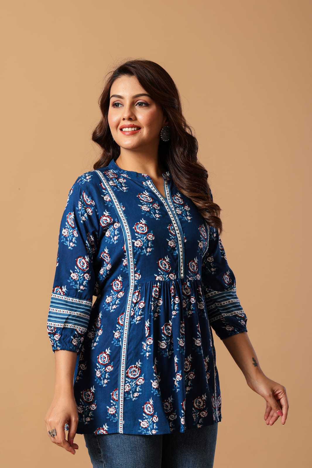 Blue Printed Kurti