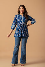 Blue Printed Kurti