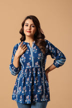 Blue Printed Kurti